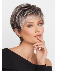 Grey 5" Wavy Monofilament Grey High Quality Synthetic Wigs Grey 5" Wavy Monofilament Grey High Quality Synthetic Wigs
