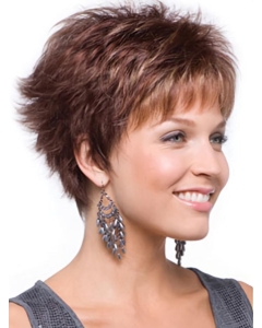 Tempting Auburn Boycuts Wavy Short Wigs Tempting Auburn Boycuts Wavy Short Wigs