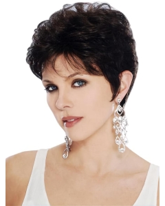 Modern Black Wavy Cropped Petite Wigs Modern Black Wavy Cropped Petite Wigs