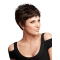 Traditiona Auburn Boycuts Wavy Short Wigs