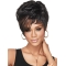 Radiant Black Wavy Cropped African American Wigs