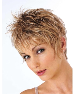 Beautiful Brown Wavy Cropped Petite Wigs Beautiful Brown Wavy Cropped Petite Wigs