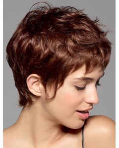 Fabulous Red Cropped Wavy Boycuts New Design Wigs Fabulous Red Cropped Wavy Boycuts New Design Wigs