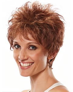 Auburn Boycuts Wavy Short Wigs Auburn Boycuts Wavy Short Wigs