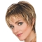 Brown Comfortable Boycuts Wavy Short Wigs