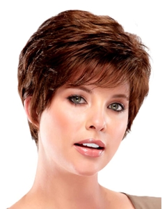 Elegant Auburn Wavy Cropped Synthetic Wigs Elegant Auburn Wavy Cropped Synthetic Wigs
