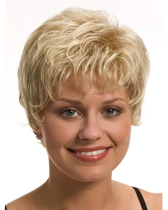 Modern Wavy Boycuts Blonde Short Wigs Modern Wavy Boycuts Blonde Short Wigs