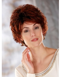 Beautiful Auburn Wavy Cropped Classic Wigs Beautiful Auburn Wavy Cropped Classic Wigs