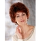Beautiful Auburn Wavy Cropped Classic Wigs