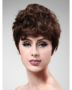 Graceful Auburn Wavy Cropped Synthetic Wigs Graceful Auburn Wavy Cropped Synthetic Wigs