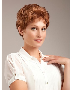 Perfect Cropped Wavy Auburn Classic Beautiful Wigs Perfect Cropped Wavy Auburn Classic Beautiful Wigs