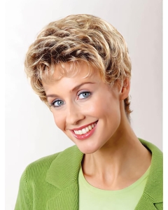 Wavy Blonde Boycuts 6" Capless Synthetic Short Hair Wigs Wavy Blonde Boycuts 6" Capless Synthetic Short Hair Wigs