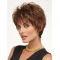 Modern Brown Wavy Cropped Wigs For Cancer