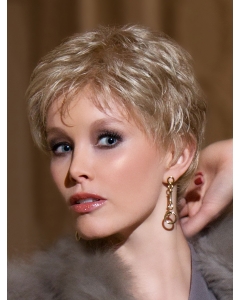 Elegant Blonde Wavy Cropped Lace Wigs Elegant Blonde Wavy Cropped Lace Wigs