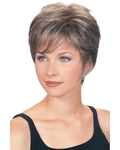 Fashionable Cropped Wavy Synthetic Grey Wigs Fashionable Cropped Wavy Synthetic Grey Wigs