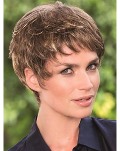 Monofilament Pleasing Boycuts Wavy Short Wigs Monofilament Pleasing Boycuts Wavy Short Wigs