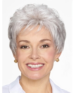 Short Grey Wavy 8" Women Classic Wig Short Grey Wavy 8" Women Classic Wig