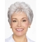 Short Grey Wavy 8" Women Classic Wig