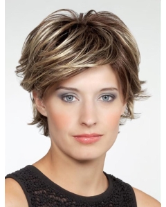 10" Brown Chin Length Layered Wavy Very Synthetic Wigs 10" Brown Chin Length Layered Wavy Very Synthetic Wigs