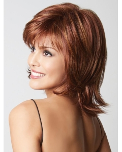 Auburn Chin Length Wavy Synthetic Capless Wigs Auburn Chin Length Wavy Synthetic Capless Wigs