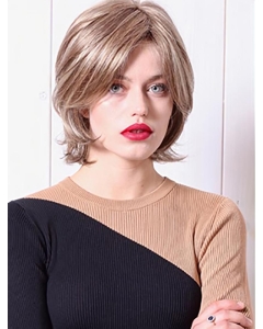 100% Hand-tied Platinum Blonde Chin Length Wavy 10" Bobs Ladies Synthetic Wigs 100% Hand-tied Platinum Blonde Chin Length Wavy 10" Bobs Ladies Synthetic Wigs