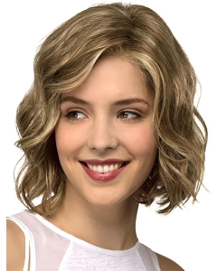 10" Wavy Blonde Bobs Medium Wigs 10" Wavy Blonde Bobs Medium Wigs