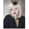 Monofilament Platinum Blonde Synthetic 12" Chin Length Bob Wigs