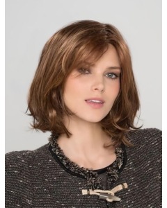 Auburn Synthetic Bobs Wavy Chin Length Custom Lace Front Wigs Auburn Synthetic Bobs Wavy Chin Length Custom Lace Front Wigs