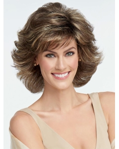 Wavy Chin Length 6" Capless Layered Best Looking Synthetic Wigs Wavy Chin Length 6" Capless Layered Best Looking Synthetic Wigs