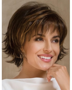Synthetic Bobs Brown Wavy 9" Medium Wig Synthetic Bobs Brown Wavy 9" Medium Wig