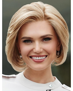 Monofilament Blonde Wavy Bobs 10" Synthetic Wigs Monofilament Blonde Wavy Bobs 10" Synthetic Wigs