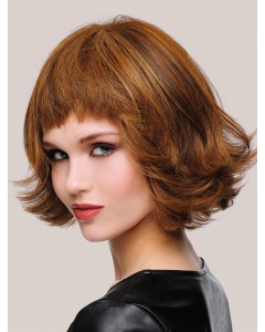 Perfect 10" Chin Length Wavy Auburn Bob Wigs Perfect 10" Chin Length Wavy Auburn Bob Wigs