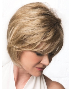 Wavy Bobs Blonde 10" Monofilament Cancer Wigs For Women Wavy Bobs Blonde 10" Monofilament Cancer Wigs For Women