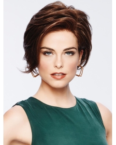 Brown Capless Chin Length Wavy Synthetic Wig Brown Capless Chin Length Wavy Synthetic Wig