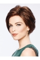 Brown Capless Chin Length Wavy Synthetic Wig