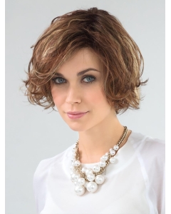 Brown 6" Wavy Monofilament High Quality Synthetic Brown Wig Brown 6" Wavy Monofilament High Quality Synthetic Brown Wig