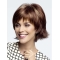 Auburn 10" With Bangs Chin Length Hairstyles Monofilament Wigs