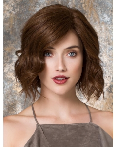 Trendy Brown 10" Wavy Human Hair Wigs  Trendy Brown 10" Wavy Human Hair Wigs