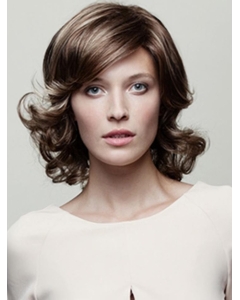 10" Wavy Brown Classic Medium Wigs 10" Wavy Brown Classic Medium Wigs