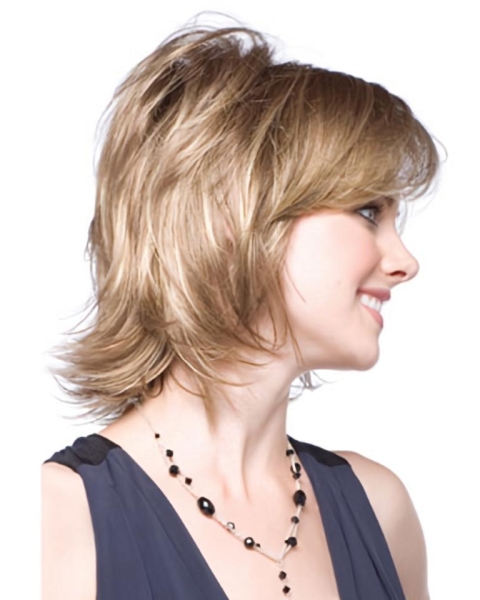 Modern Blonde Chin Length Synthetic Wigs Modern Blonde Chin Length Synthetic Wigs