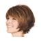 Brown Discount Bobs Wavy Short Wigs