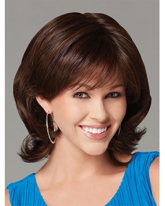 Designed Auburn Wavy Chin Length Synthetic Wigs Designed Auburn Wavy Chin Length Synthetic Wigs