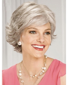 Perfect Chin Length Wavy Grey Grey Beautiful Wigs Perfect Chin Length Wavy Grey Grey Beautiful Wigs