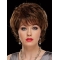Fashional Chin Length Wavy Brown With Bangs Beautiful Wigs