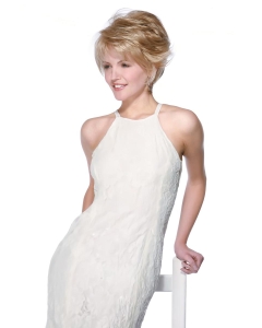 Fabulous Chin Length Wavy Blonde With Bangs High Quality Wigs Fabulous Chin Length Wavy Blonde With Bangs High Quality Wigs