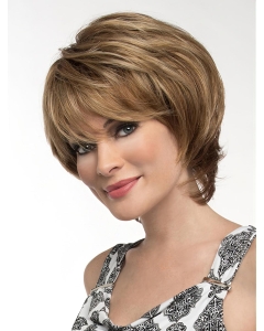 Perfect Chin Length Wavy Blonde Elegant Layered Wigs Perfect Chin Length Wavy Blonde Elegant Layered Wigs