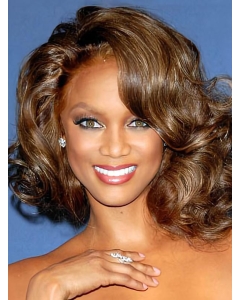 Tyra Banks Beautiful Classic Mid-length Wavy Glueless Lace Front Human Hair Wig 12 inches Tyra Banks Beautiful Classic Mid-length Wavy Glueless Lace Front Human Hair Wig 12 inches