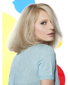 Young Fashion Long Bobs Platinum Blonde Full Lace Human Wigs Young Fashion Long Bobs Platinum Blonde Full Lace Human Wigs