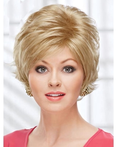 Amazing Chin Length Wavy Blonde Layered Popular Wigs Amazing Chin Length Wavy Blonde Layered Popular Wigs