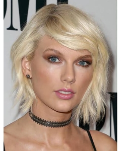 Lace Front Chin Length Platinum Blonde Wavy Layered Taylor Swift Wigs Lace Front Chin Length Platinum Blonde Wavy Layered Taylor Swift Wigs